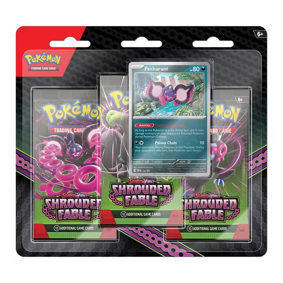 Shrouded Fable 3-Pack Blister – Pecharunt, EN