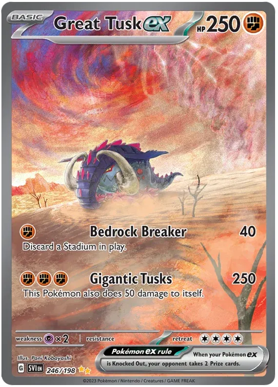 Great Tusk ex – 246/198 | Scarlet & Violet Base Set