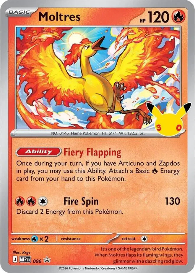 Moltres – 096 | 30th Celebration Promo